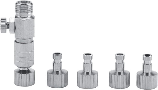 Harder and Steenbeck airbrush,Harder Steenbeck Airbrush Quick Connect,Disconnect Adapter Airbrush Air Horse Quick Connecter Set 1/8'' Fittings Part with 4 Fittings