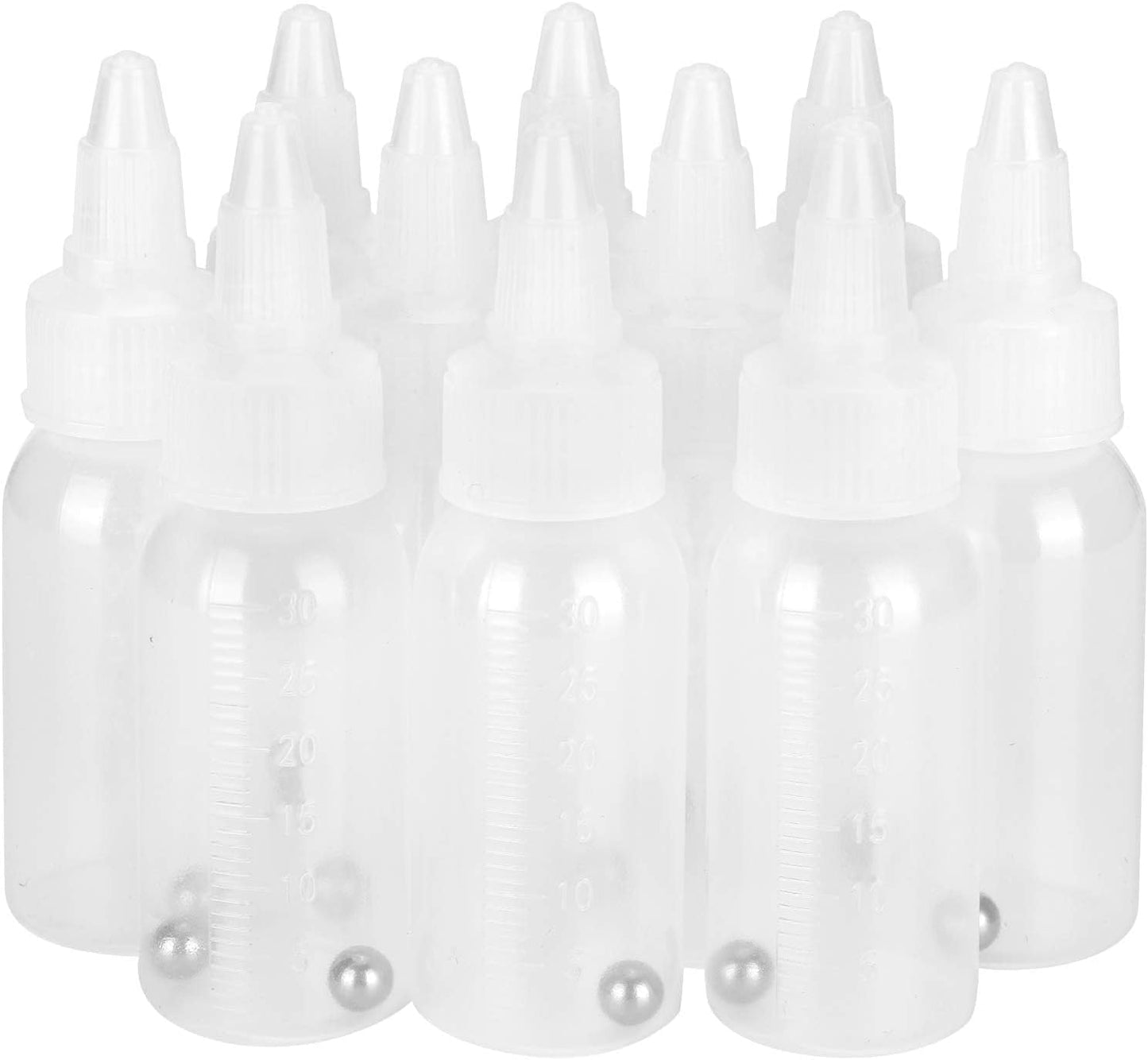 Squeeze Bottles for Paint,30ml Paint Bottles Paint Storage Containers Empty Paint Bottle Corrosion Resistance Squirt Pigment Condiment Container with Scale