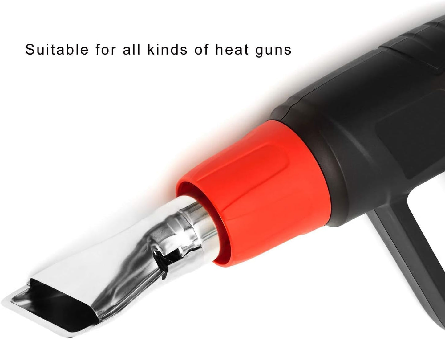 Heat Gun Nozzles Kit, Hot Air Gun Accessories,4 Pcs Heat Gun Nozzles Heat Gun Nozzle Attachments Stainless Steel Reflector Heat Resisting Nozzles For Hot Air Soldering Station Repair Tool Accessory