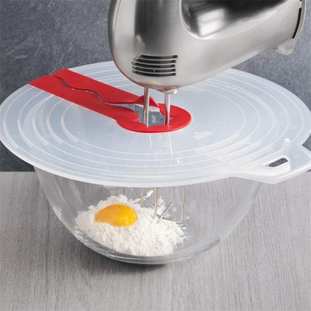 Splatter Guard,Splash Cover for Mixing Bowl, Splatter Guard for Mixer, Mixing Bowl Splatter Guard Splash Guard for Mixer for Egg Bowl Whisk Cooking Kitchen Tool