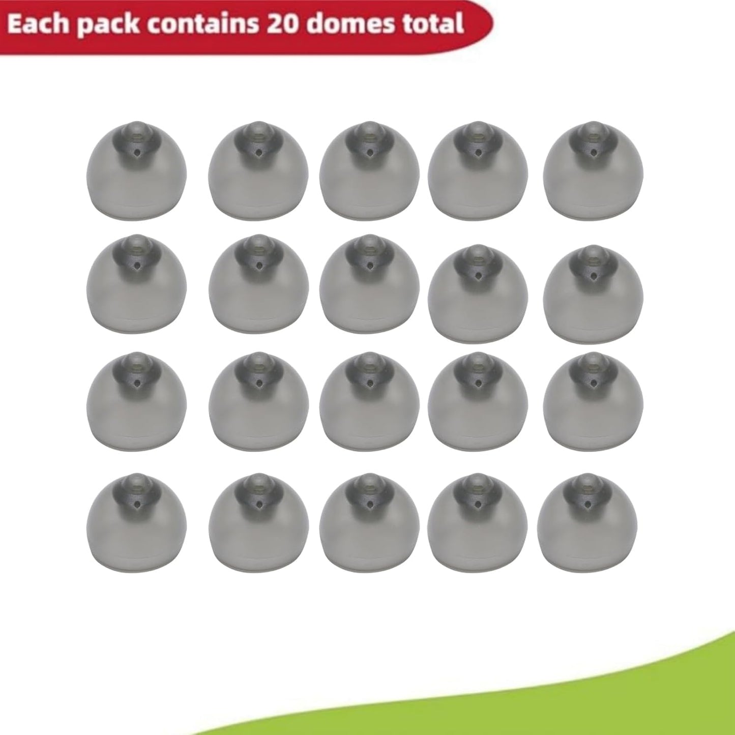 Phonak Hearing Aid Domes,20 pcs Phonak Vented 4.0 Hearing Aid Domes Hearing Aids Domes for Phonak Audeo Marvel Paradise Lumity Accessory (Vented 4.0 Dome Large 0.43inch=11mm)