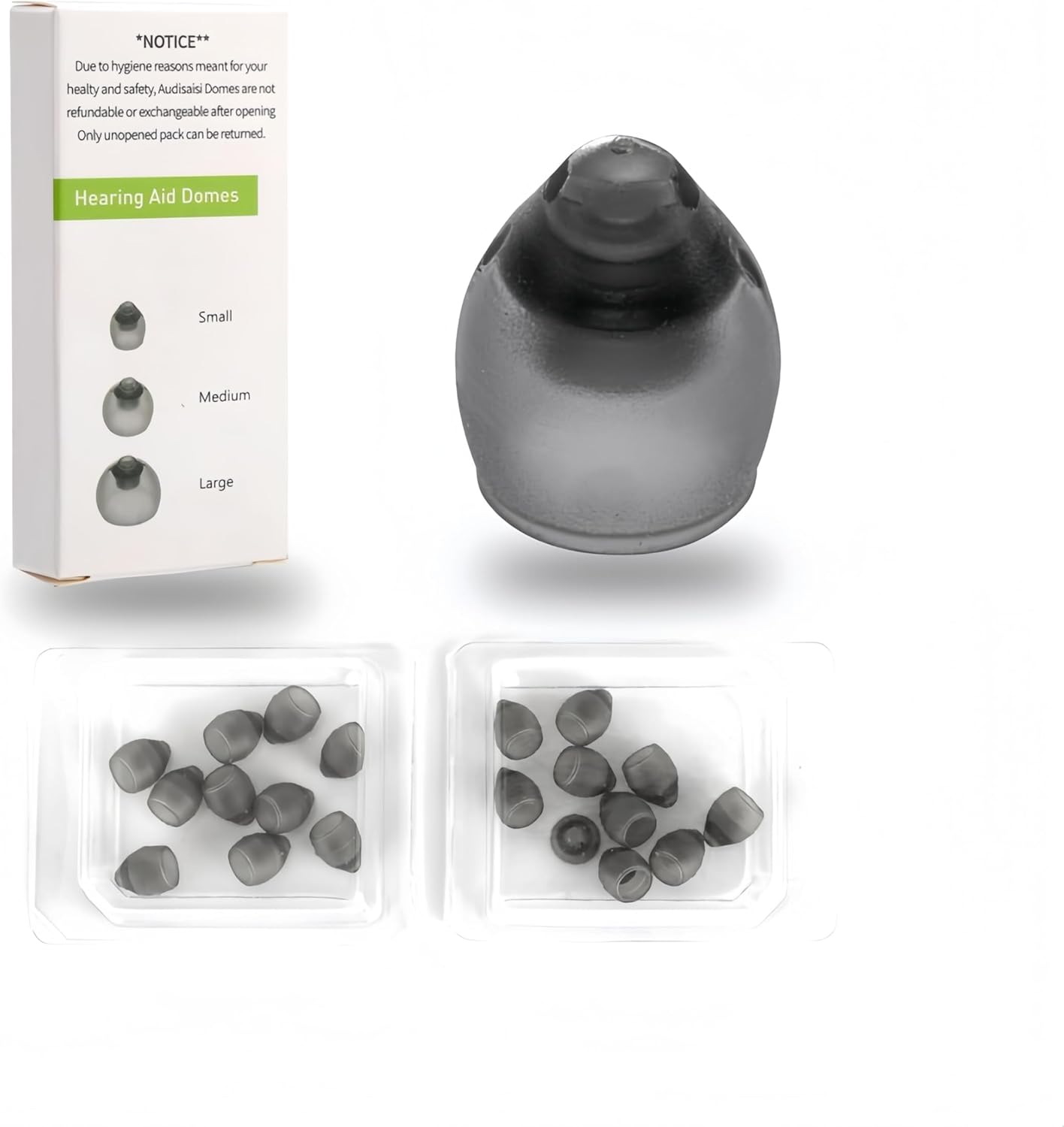 3 Pcs/24 Cerushield Disk v2.0 098-0445 for Phonak,Phonak Vented 4.0 Hearing Aid Domes Small Size 20 pcs(0.29inch=7.5mm)