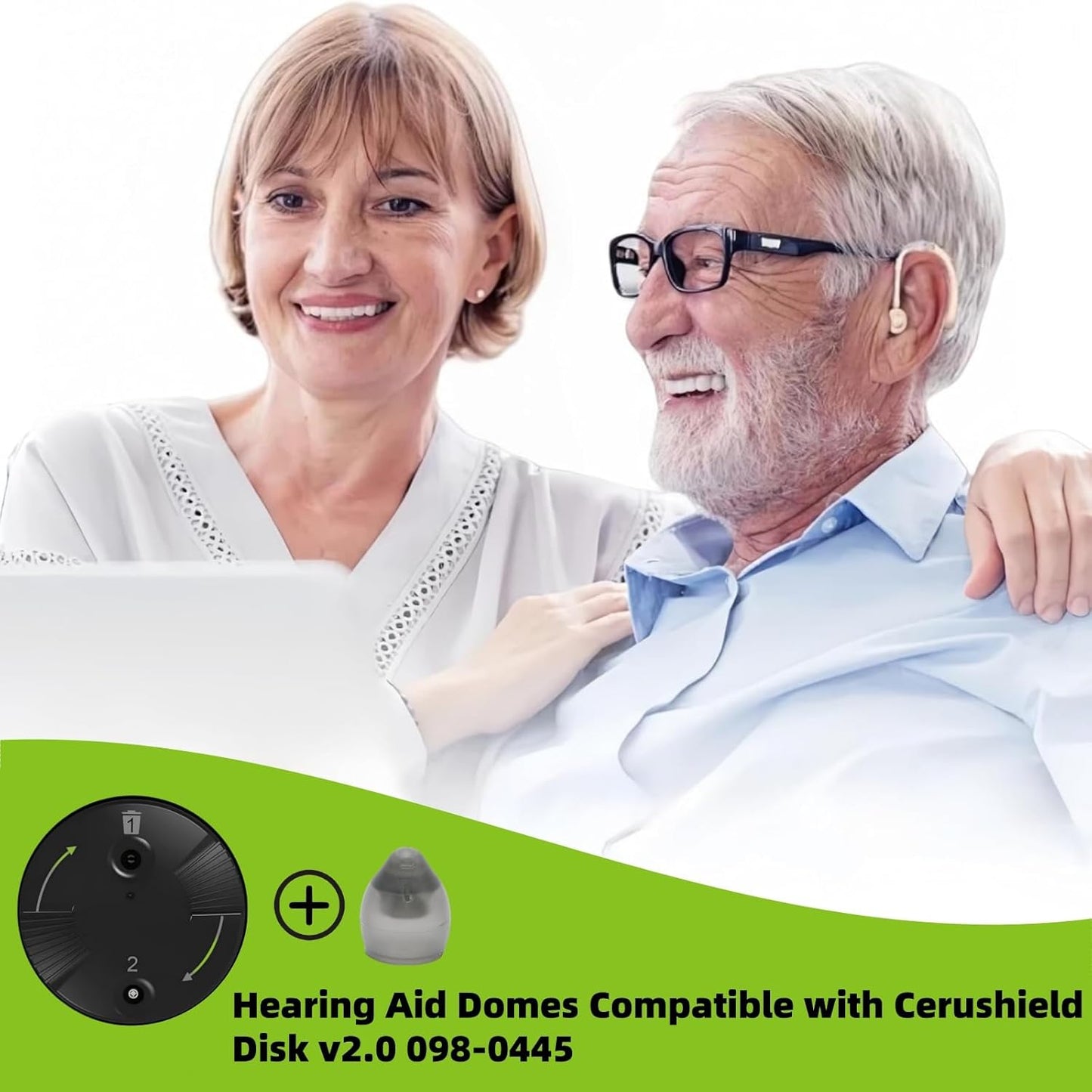 Phonak Vented 4.0 Hearing Aid Domes Small Size 20 pcs(0.29inch=7.5mm),Phonak Hearing aid Accessories,Hearing Aids Domes for Phonak Audeo Marvel Paradise Lumity Accessories