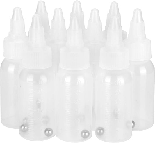 Squeeze Bottles for Paint,30ml Paint Bottles Paint Storage Containers Empty Paint Bottle Corrosion Resistance Squirt Pigment Condiment Container with Scale