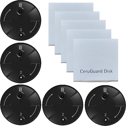 Cerushield Disk v2.0 098-0445 for Phonak,5 Pcs/40 Hearing Aids Ear Wax Guard Filters Hearing Aid Filters Hearing Aid Wax Guards Hearing Aid Accessories Filters Wax Guards for Phonak